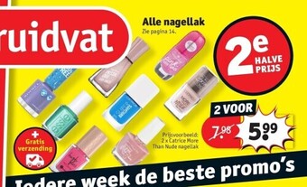 Kruidvat Alle nagellak aanbieding