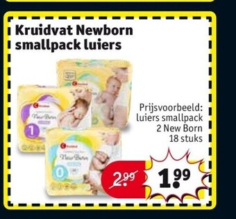 Kruidvat Kruidvat newborn smallpack luiers aanbieding
