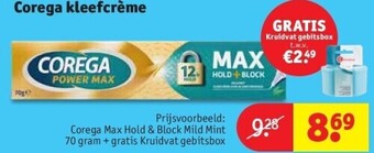 Kruidvat Corega kleefcrème aanbieding