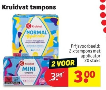 Kruidvat Kruidvat tampons aanbieding