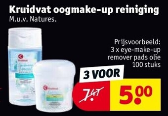 Kruidvat Kruidvat oogmake-up reiniging aanbieding