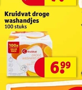 Kruidvat Kruidvat droge washandjes aanbieding