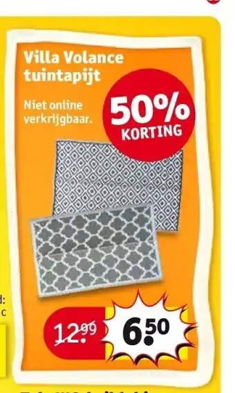 Kruidvat Villa volance tuintapijt aanbieding