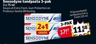Kruidvat Sensodyne tandpasta 3-pak aanbieding