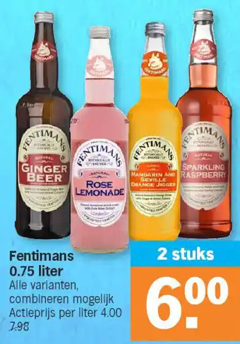 Albert Heijn Fentimans 0.75 liter aanbieding