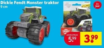 Kruidvat Dickie fendt monster traktor aanbieding