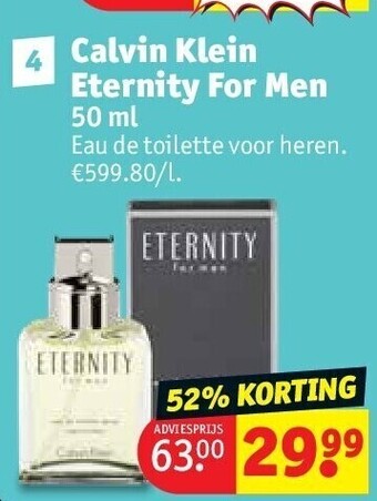 Kruidvat Calvin klein eternity for men 50 ml aanbieding
