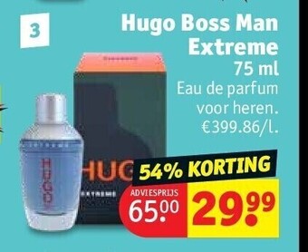 Kruidvat Hugo boss man extreme 75 ml aanbieding