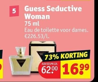 Kruidvat Guess seductive woman 75 ml aanbieding