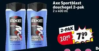 Kruidvat Axe sportblast douchegel 2-pak aanbieding