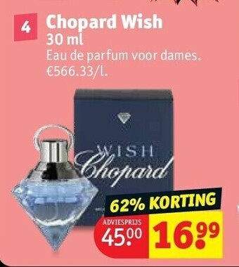 Kruidvat Chopard wish 30 ml aanbieding