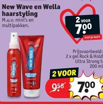 Kruidvat New wave en wella haarstyling aanbieding