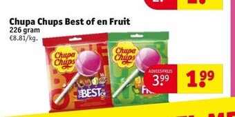 Kruidvat Chupa chups best of en fruit aanbieding
