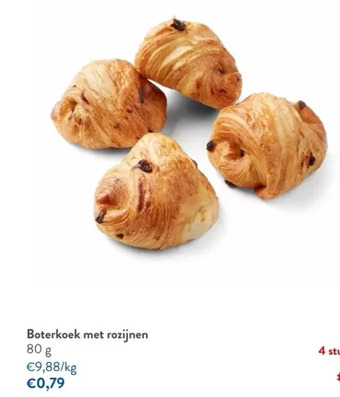 OKay Boterkoek met rozijnen 80 g aanbieding