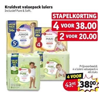 Kruidvat Kruidvat valuepack luiers aanbieding