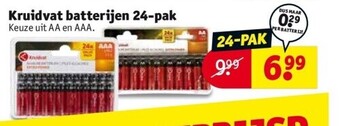 Kruidvat Kruidvat batterijen 24-pak aanbieding