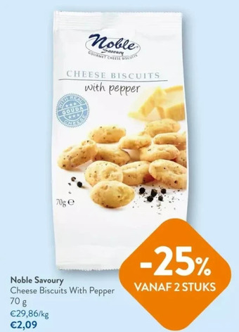 Noble savoury cheese biscuits with pepper 70 g