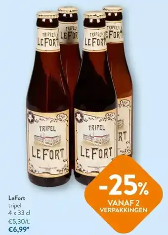 OKay Lefort tripel 4 x 33 cl aanbieding