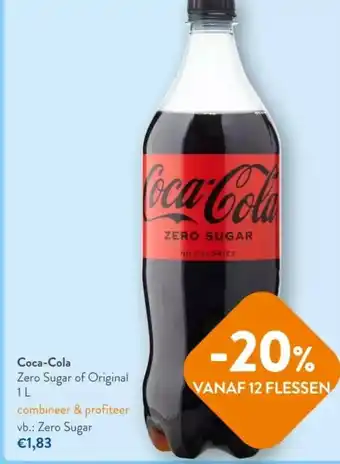 OKay Coca-cola zero sugar of original 1 l aanbieding