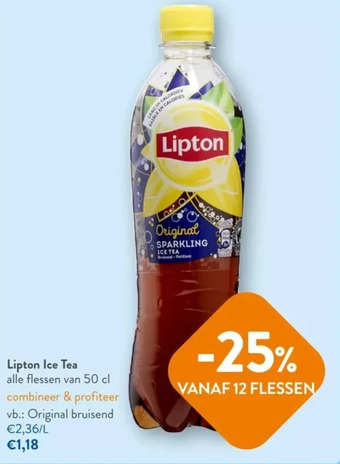 OKay Lipton ice tea alle flessen van 50 cl aanbieding