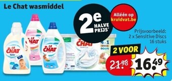Kruidvat Le chat wasmiddel aanbieding