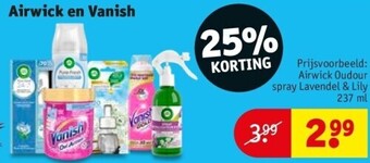Kruidvat Airwick en vanish aanbieding