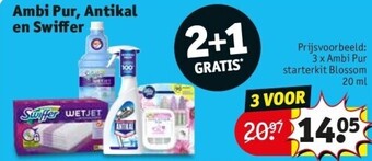 Kruidvat Ambi pur, antikal en swiffer aanbieding