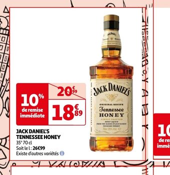 JACK DANIEL'S TENNESSEE HONEY 35° 70 cl