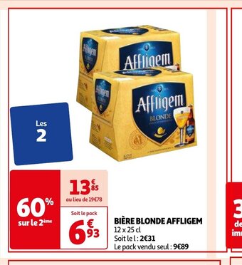 Auchan BIÈRE BLONDE AFFLIGEM 12 x 25 cl aanbieding