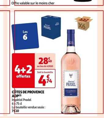 Auchan CÔTES DE PROVENCE AOP(²) aanbieding