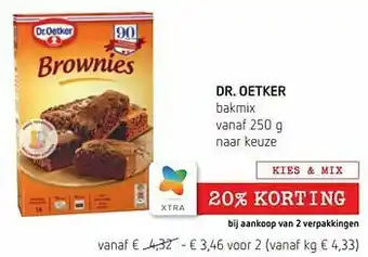 Spar Colruyt Dr. oetker bakmix aanbieding