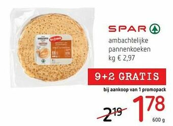 Spar Colruyt Ambachtelijke pannenkoeken aanbieding