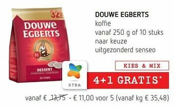Spar Colruyt Douwe egberts koffie aanbieding