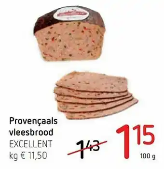 Spar Colruyt Provençaals vleesbrood excellent aanbieding