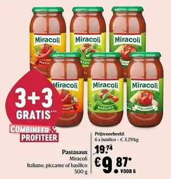 Pastasaus miracoli basilico