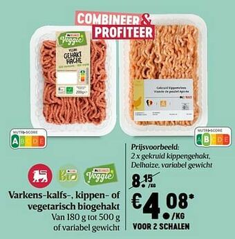 Delhaize Gekruid kippengehakt, delhaize aanbieding