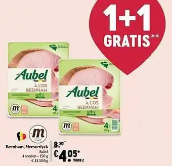 Delhaize Beenham, meesterlyck aubel aanbieding