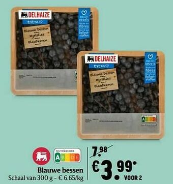 Delhaize Blauwe bessen aanbieding