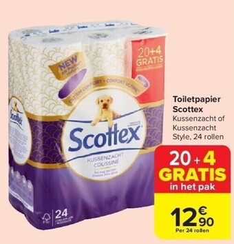 Carrefour Toiletpapier scottex aanbieding