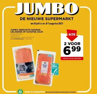 Jumbo Jumbo gerookte noorse, ijslandse of schotse zalm aanbieding