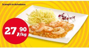 Spar Scampi's in duivelsaus aanbieding