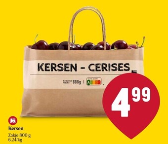 Delhaize Kersen aanbieding
