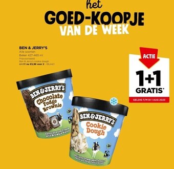 Jumbo Ben & jerry’s aanbieding