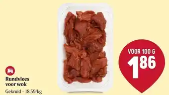 Delhaize Rundvlees voor wok aanbieding