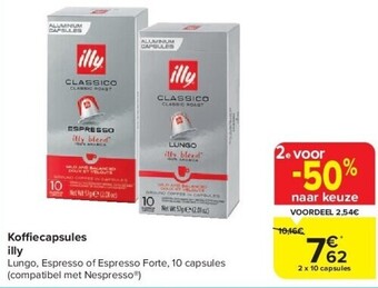 Carrefour Koffi ecapsules illy aanbieding