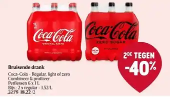 Delhaize Bruisende drank coca-cola aanbieding