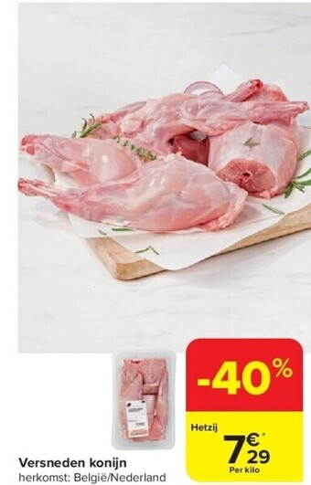 Carrefour Versneden konijn aanbieding