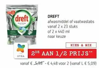 Dreft afwasmiddel of vaatwastabs