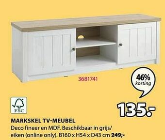 Jysk Markskel tv-meubel aanbieding