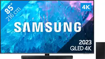 Coolblue Samsung qled 85q70c (2023) + soundbar aanbieding